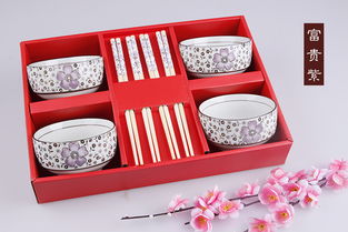 福壽祿喜碗筷八件套 傳遞祝福的饋贈佳品
